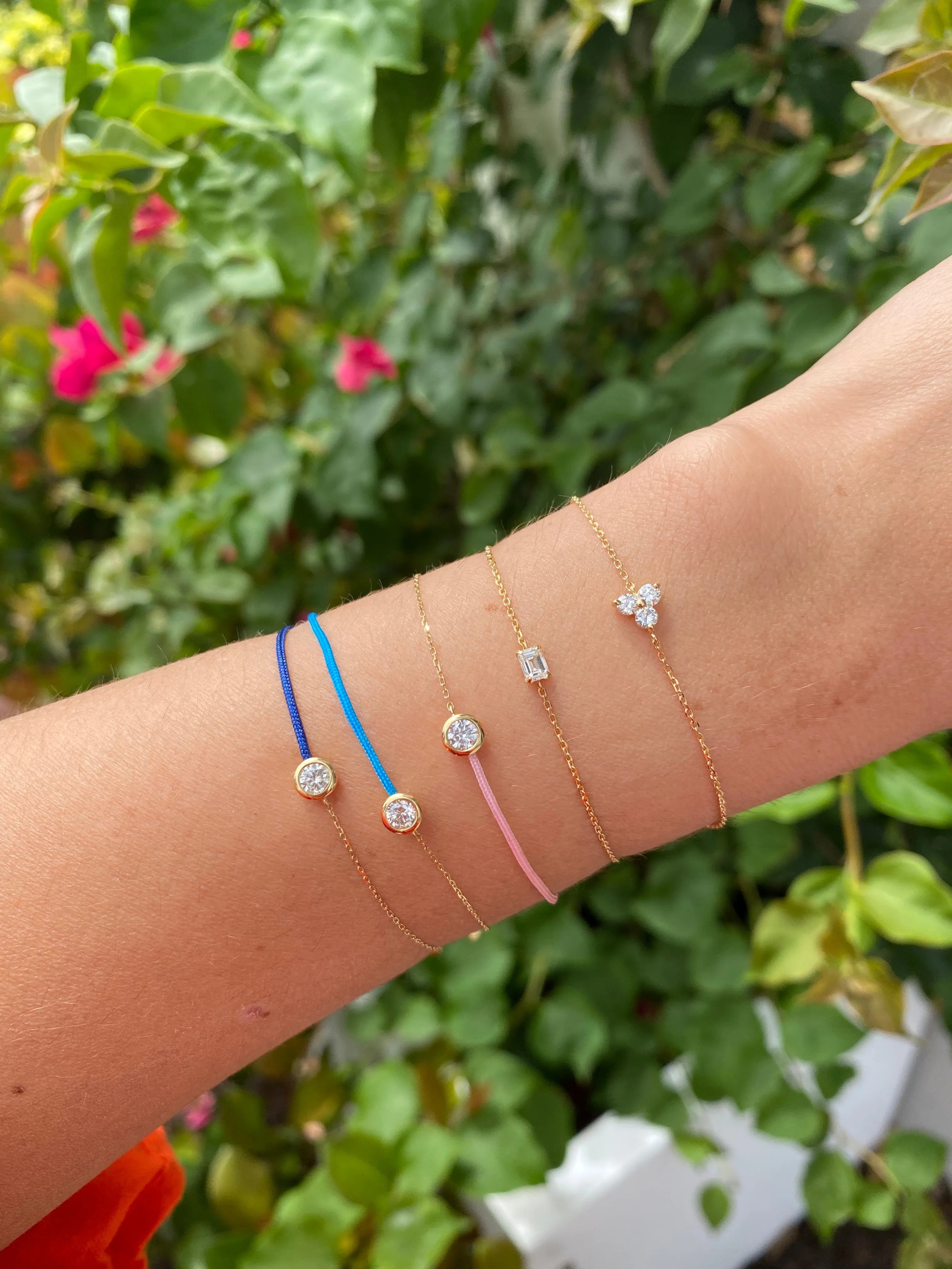 Adjustable Trio Diamond Bracelet