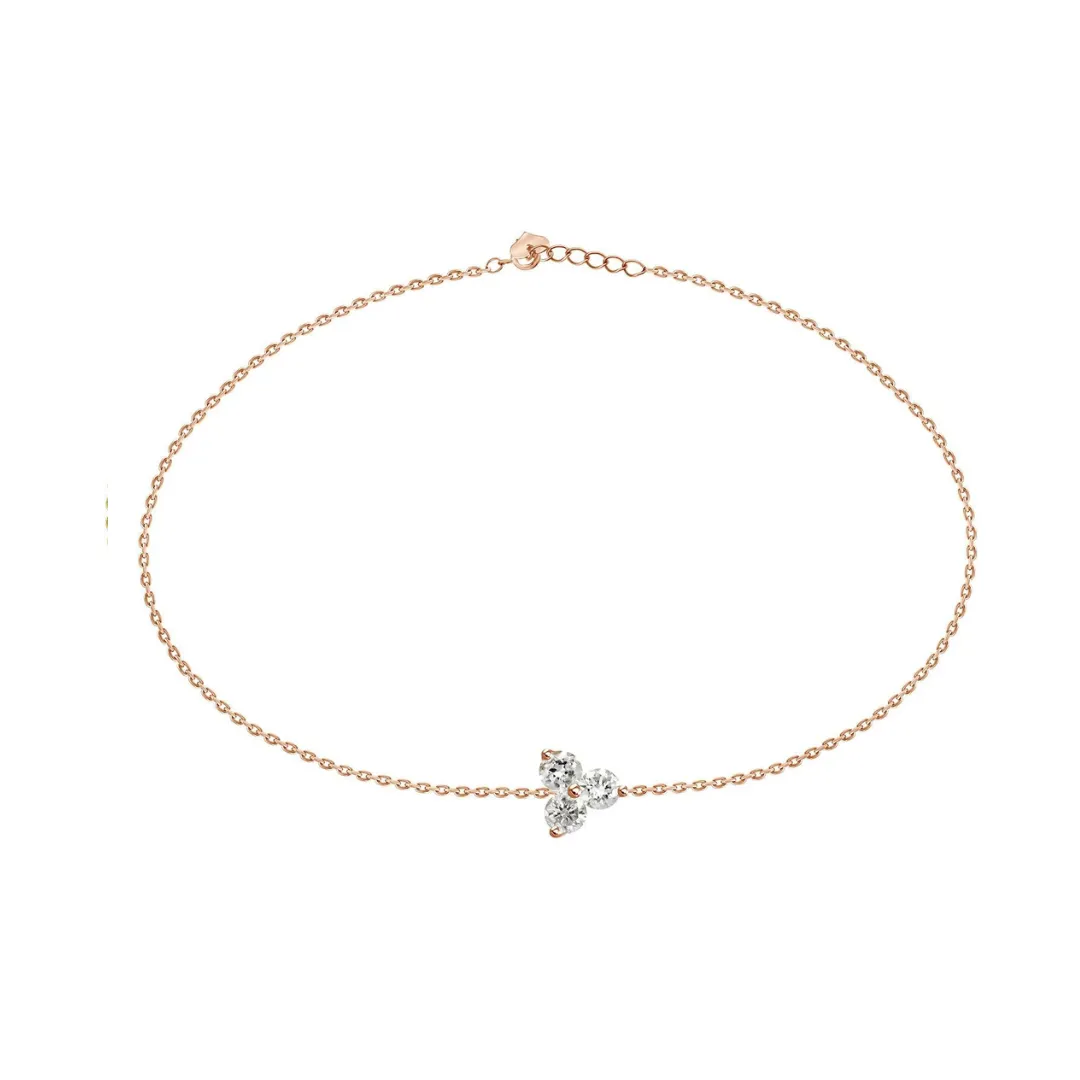 Adjustable Trio Diamond Bracelet