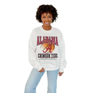 ALABAMA CRIMSON TIDE REBOUND PREMIUM FLEECE DROP SHOULDER CREWNECK PULLOVER