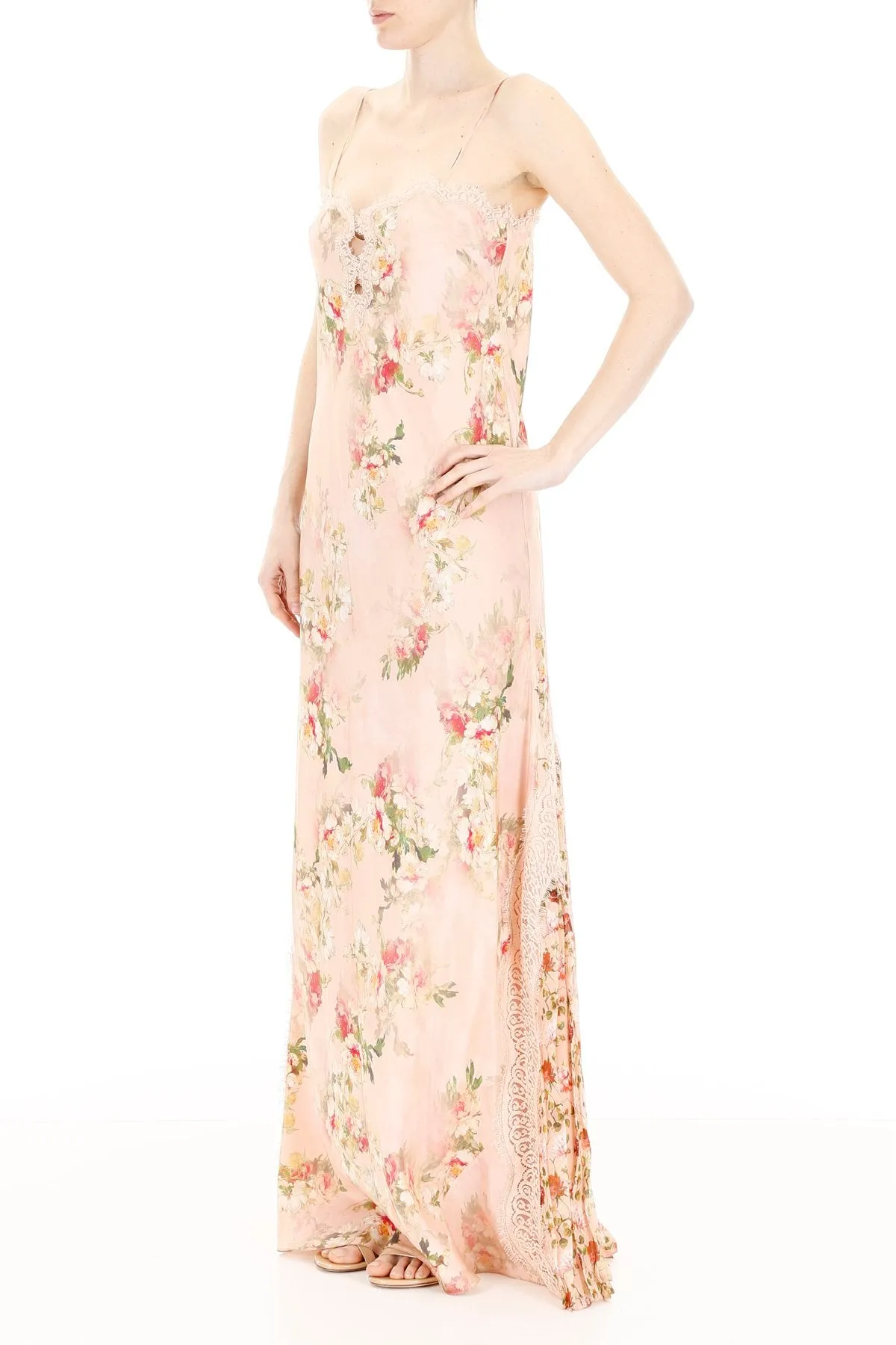 Alberta Ferretti Floral Slip Dress