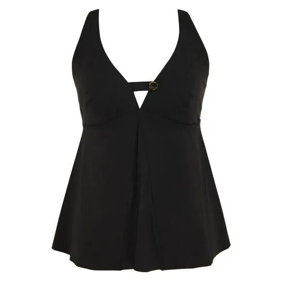 AMORESSA BY MIRACLESUIT Discotheque Liza Swing Beach Swim Tankini Top