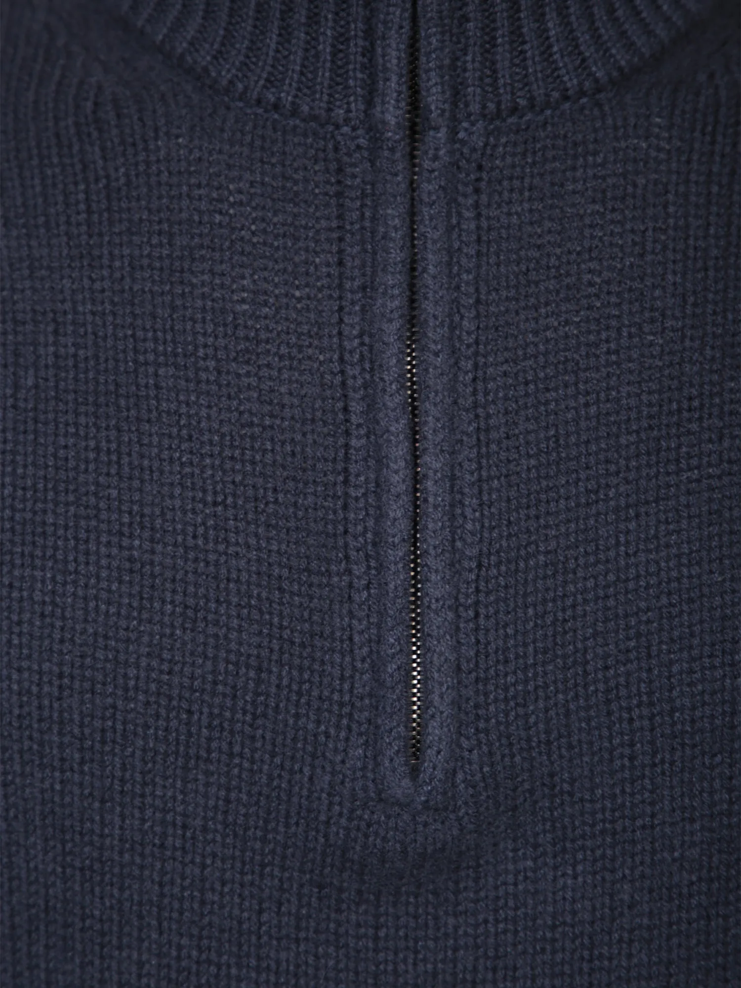 Blue zip pullover