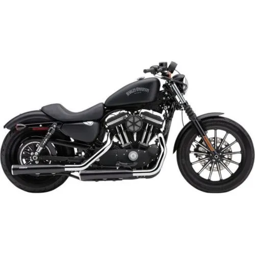 Cobra 6053B 3" Slip-On RPT Exhaust Mufflers Harley Rocker FXCW/C - Black
