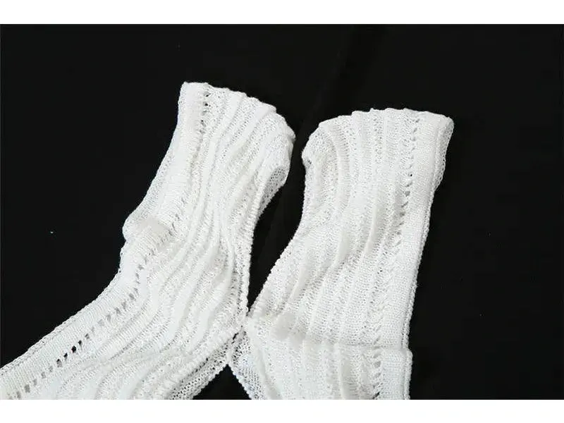 Crochet Knit Maxi Dress^
