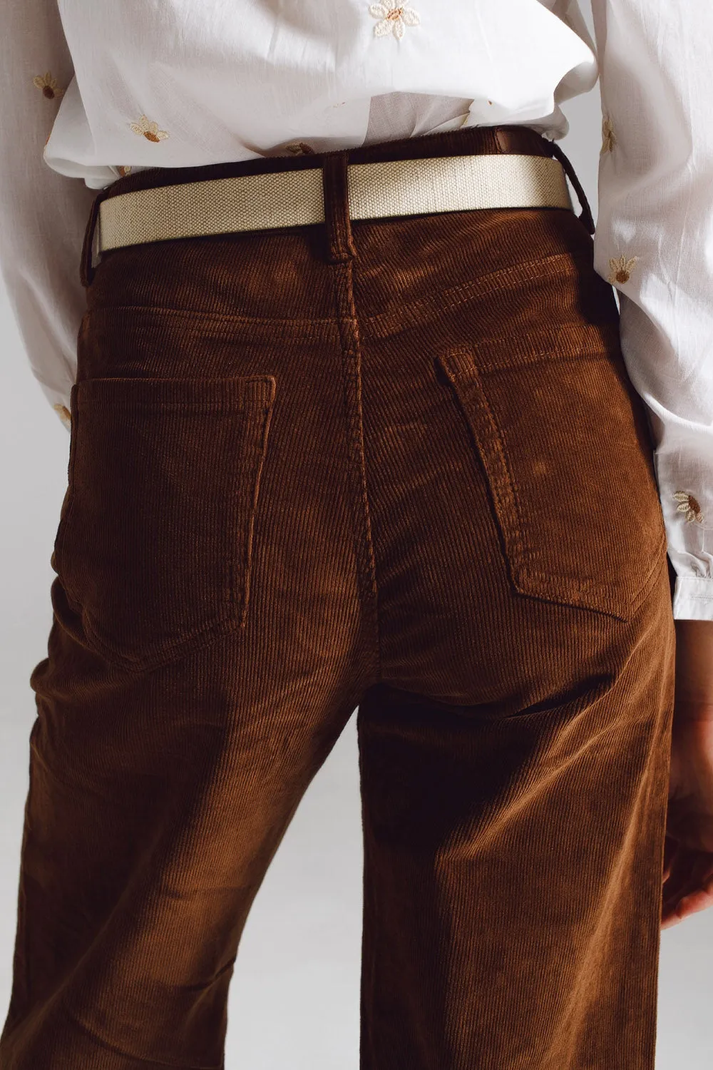 Cropped Cord Pants