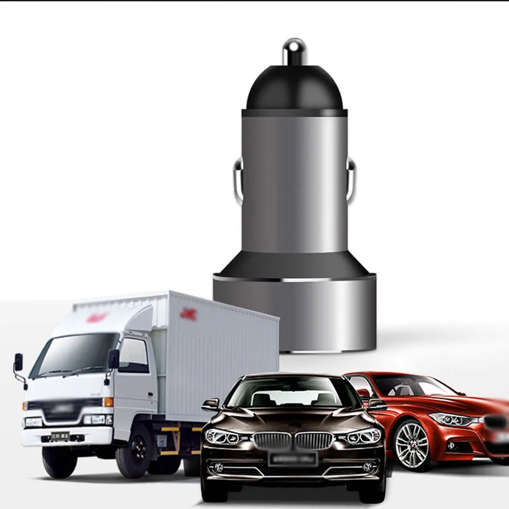 Dual Usb Car Charger Digital Display Multi-functional Constant