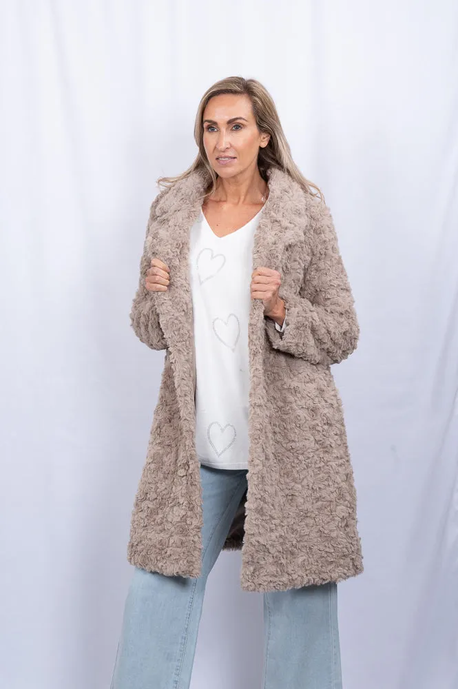 Faux shearling coat | MILA COAT