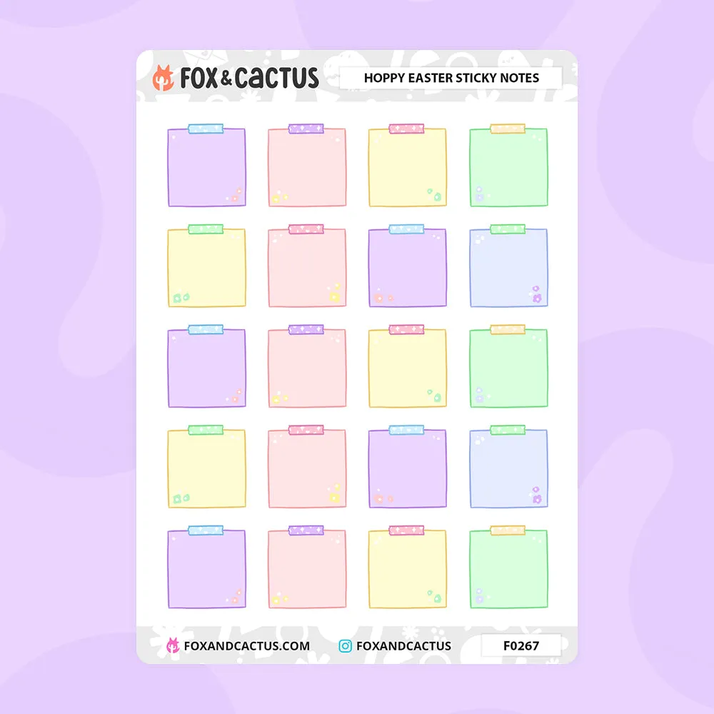 Hoppy Easter Sticky Note Stickers