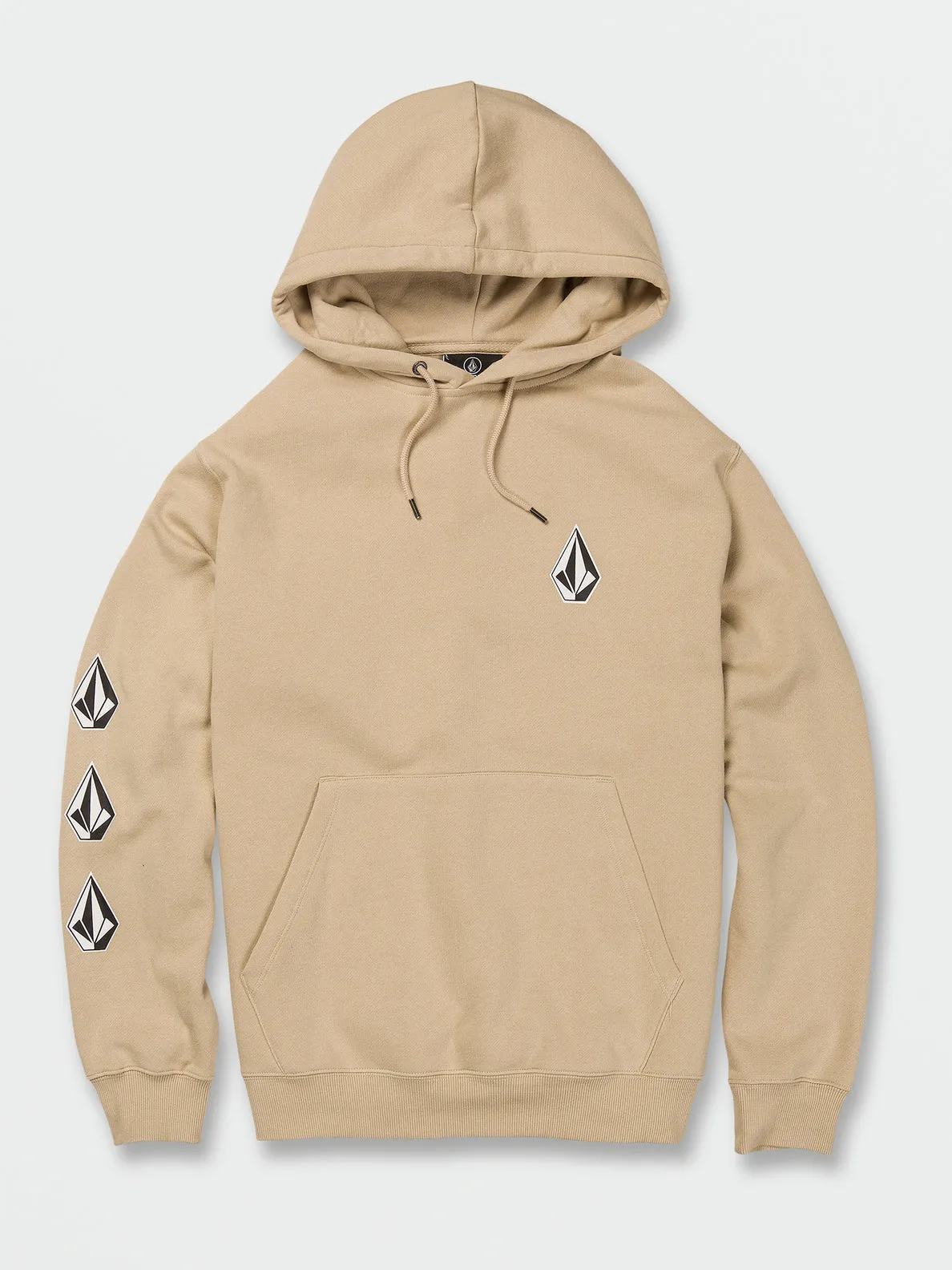 Iconic Stone Zip Hoodie - Almond