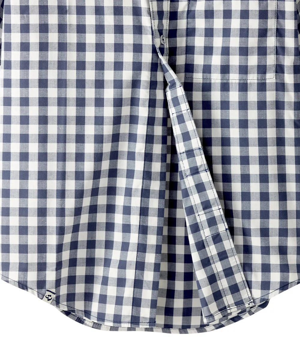 Magnetic Buttons Mens Short Sleeve Shirt