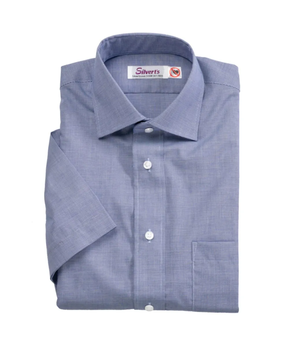 Magnetic Buttons Mens Short Sleeve Shirt