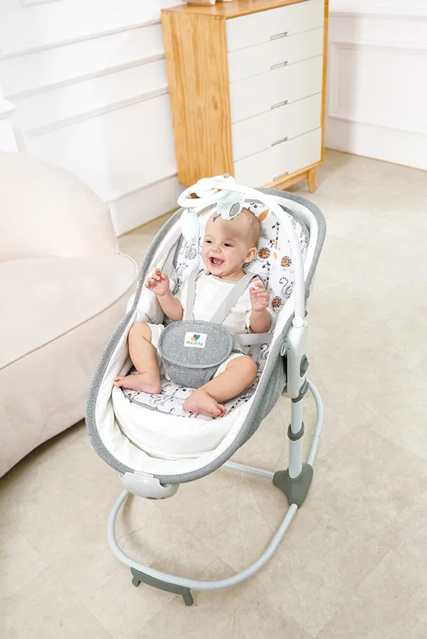Mastela 6In1 Deluxe Multi-Functional Bassinet Grey