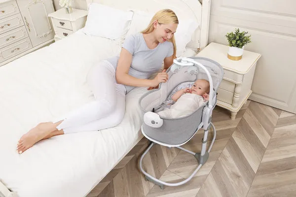Mastela 6In1 Deluxe Multi-Functional Bassinet Grey