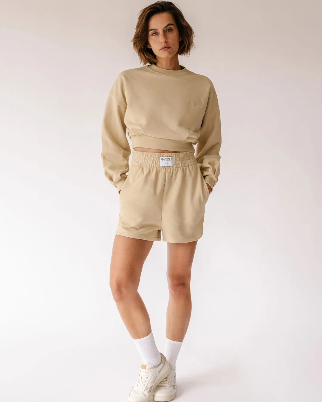 Menina Crop Sweatshirt Granola