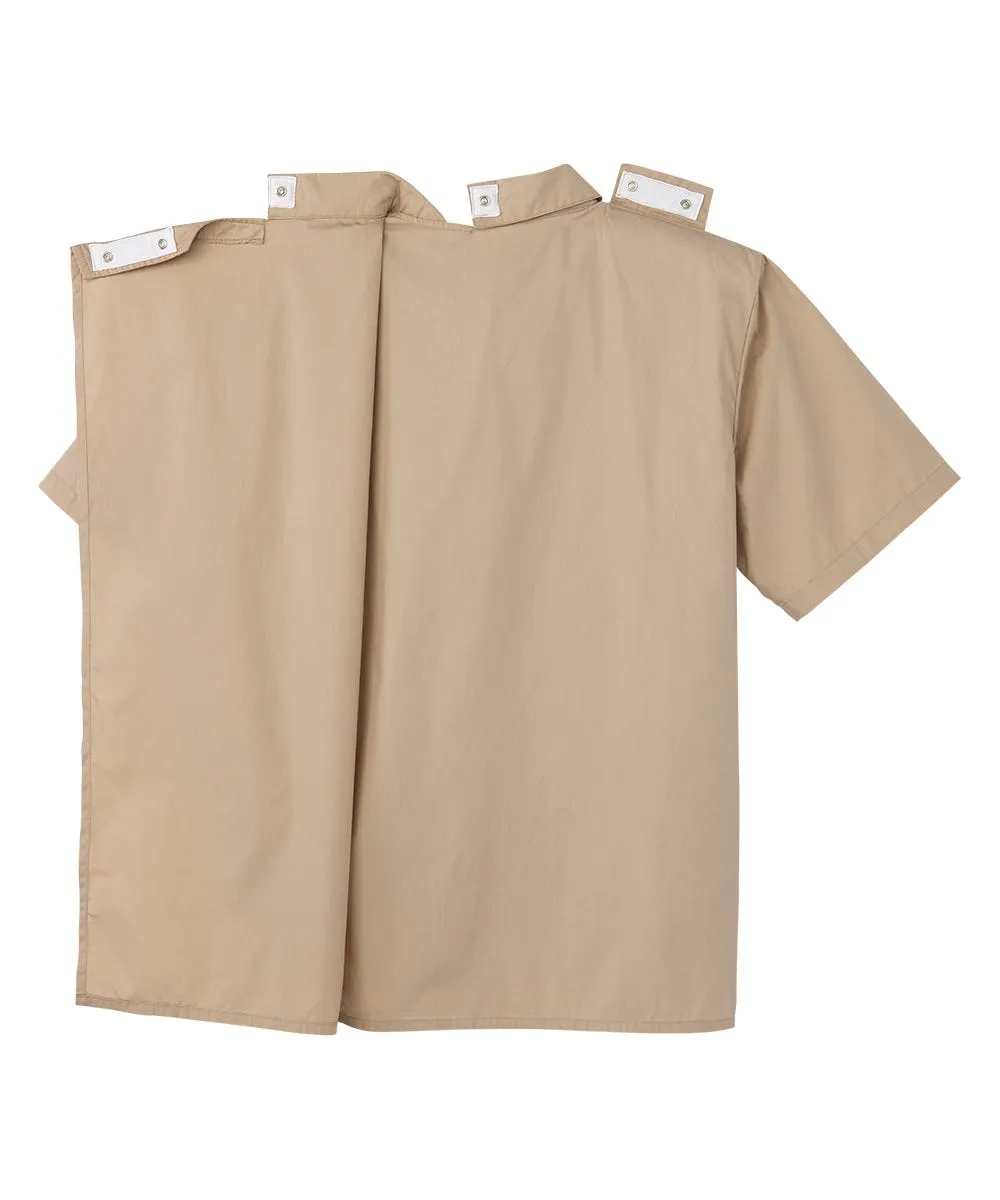 Men's Adaptive Open Back Short Sleeve Dress Shirt