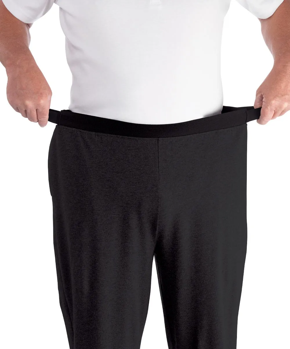 Mens Arthritis Easy Grip Wide Leg Pull On Pants - Clearance