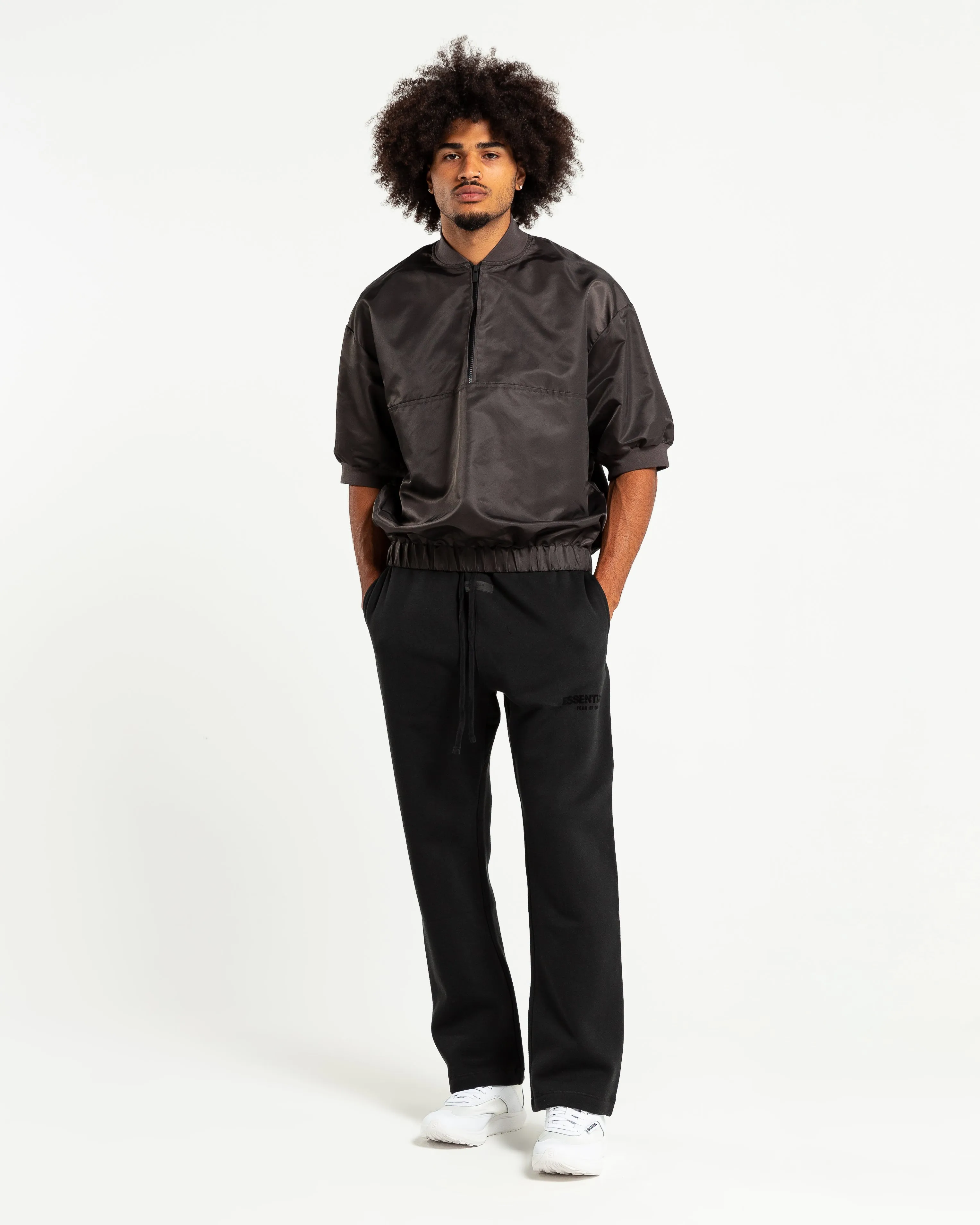 Men's Half Zip Pullover in Iron