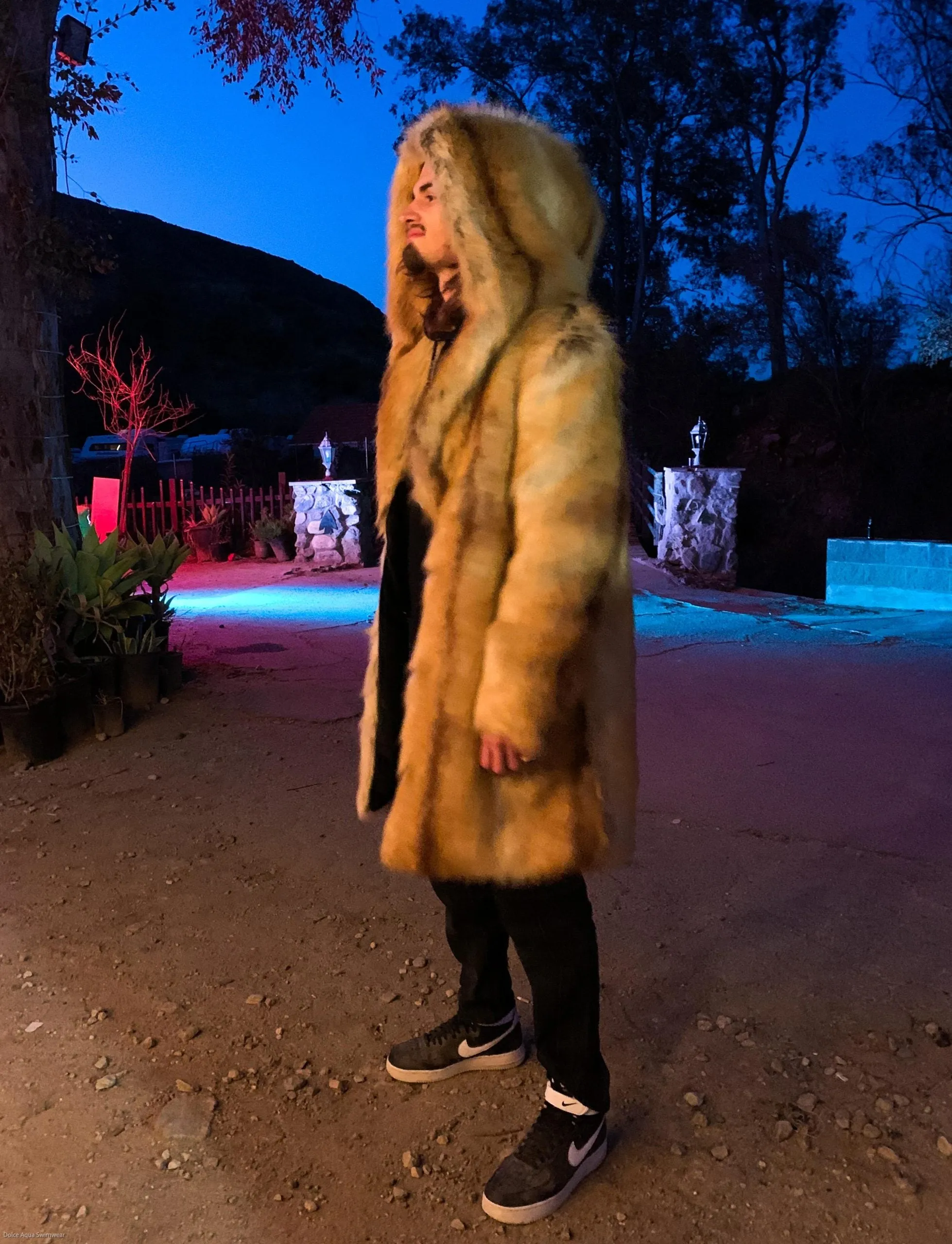 Men's Short Desert Warrior Coat in "Red Fox"