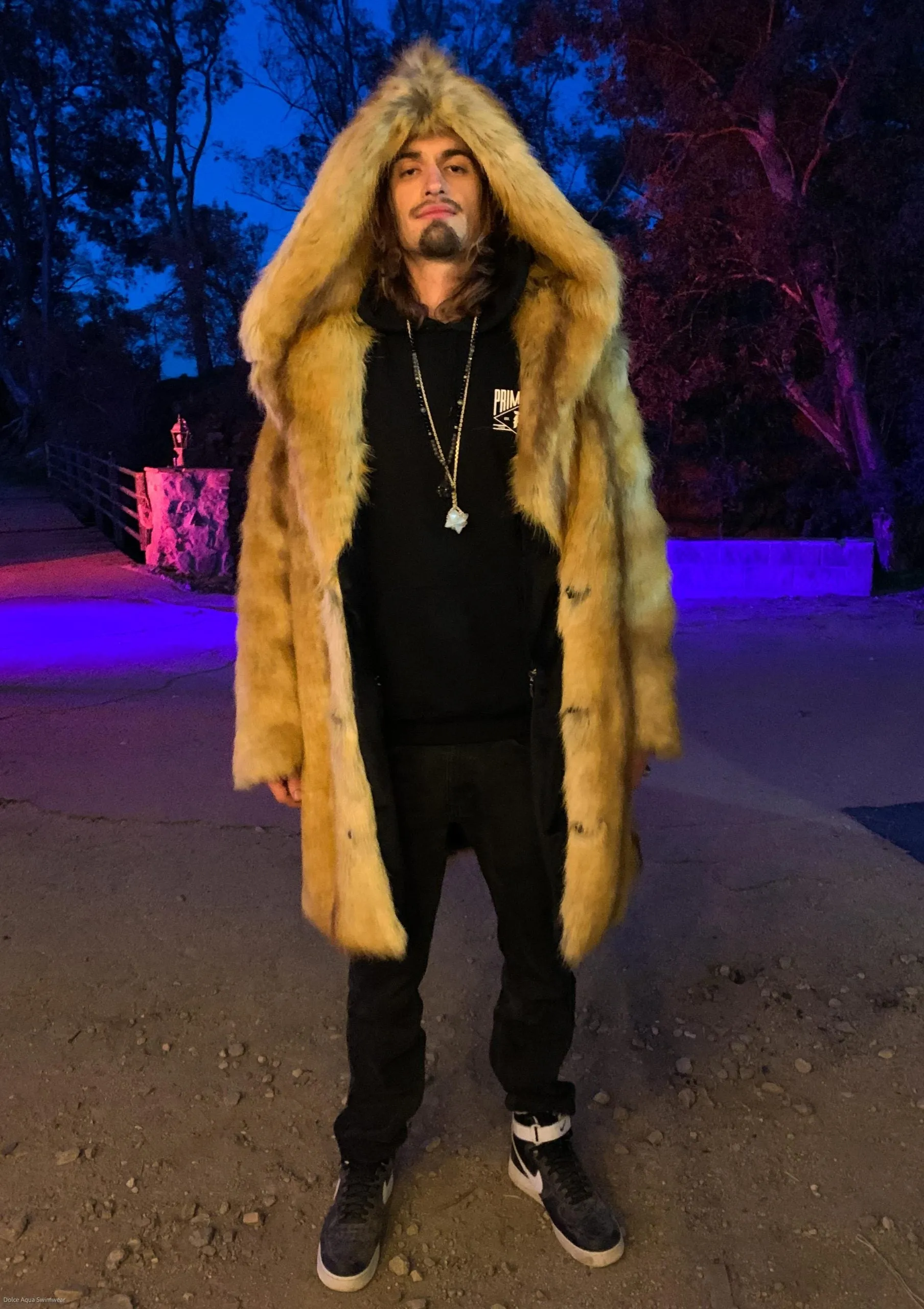 Men's Short Desert Warrior Coat in "Red Fox"