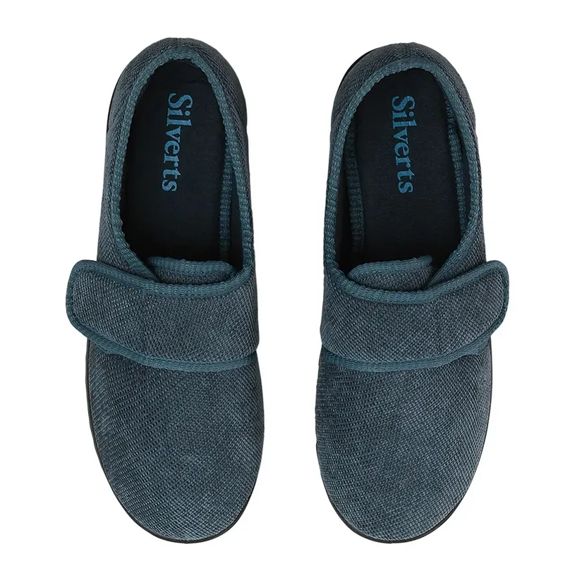 Men's Wide Adjustable Slippers for Swollen Feet