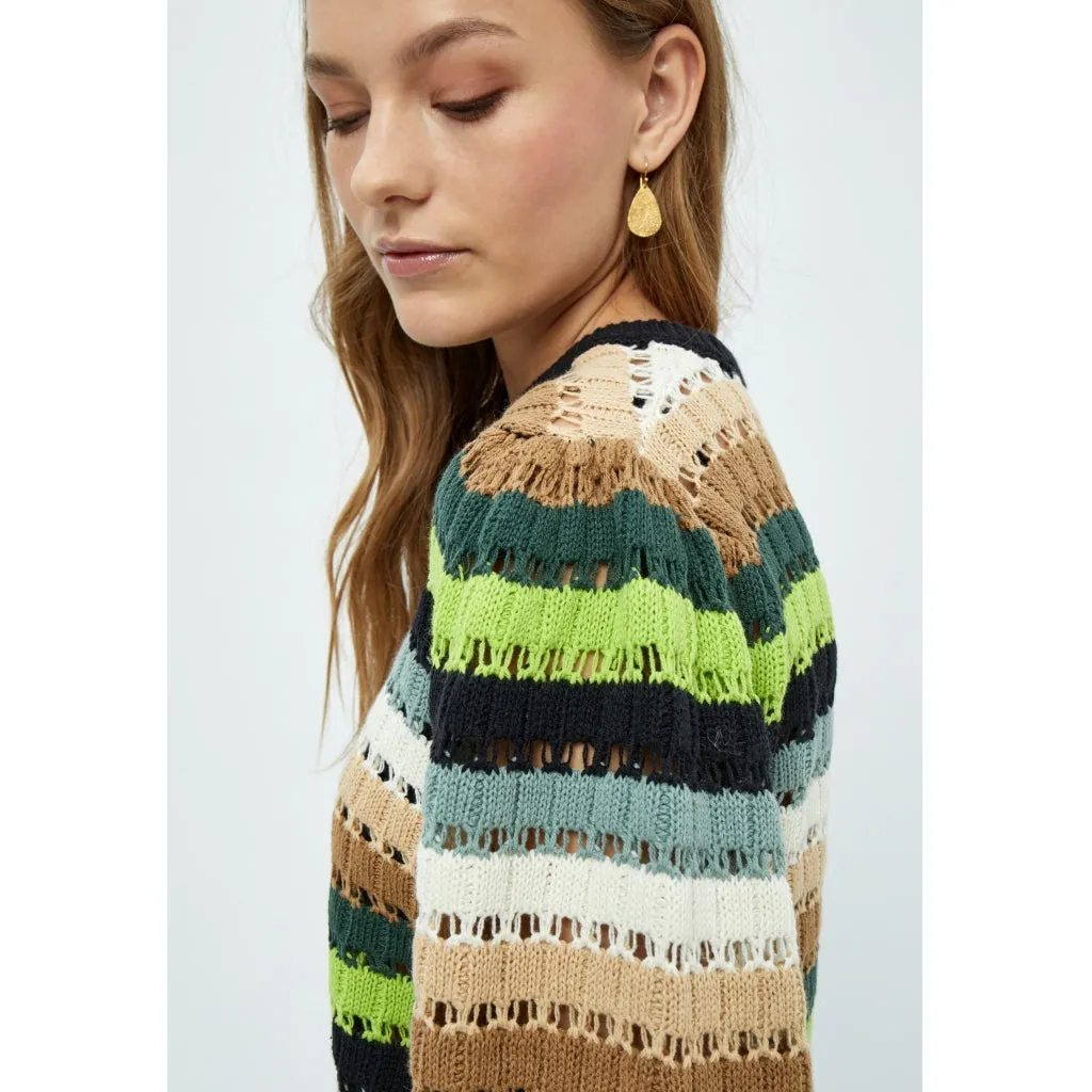 MSMikala Pullover - JUNGLE GREEN STRIPE