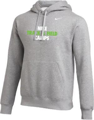 Nike Track & Field Camps Club Fleece Pullover Hoodie - Heather Grey