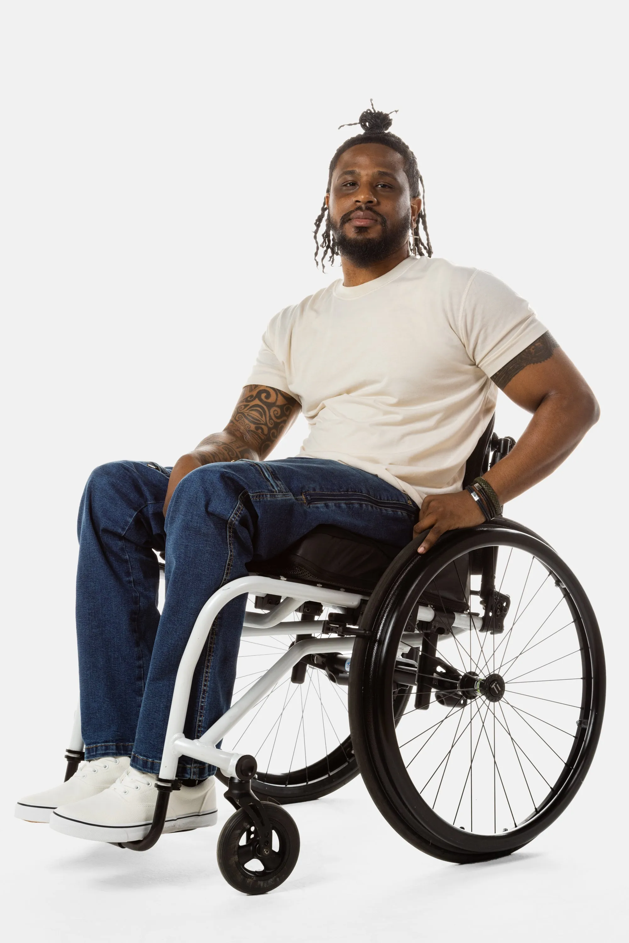 No Limbits Adaptive Men's Dark Wash Wheelchair Pant
