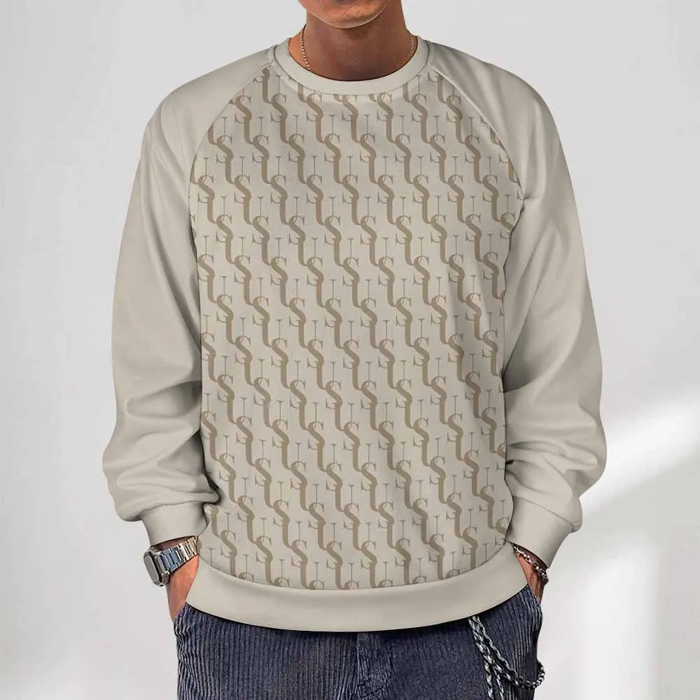 Personalize Your Own 280gsm Unisex Crewneck Raglan Sweatshirt-S to 5XL