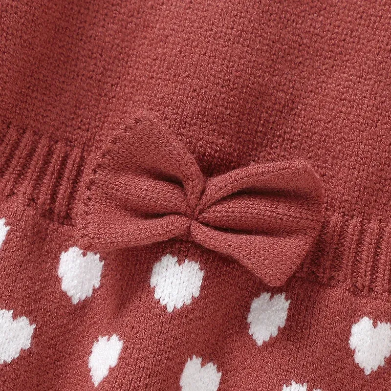 Petite Knit® Heartfelt Charm Dress & Tights Set