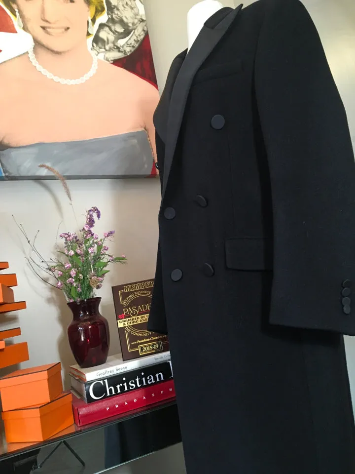 Polo Ralph Lauren Black Wool Tuxedo Coat 2676-1-101020