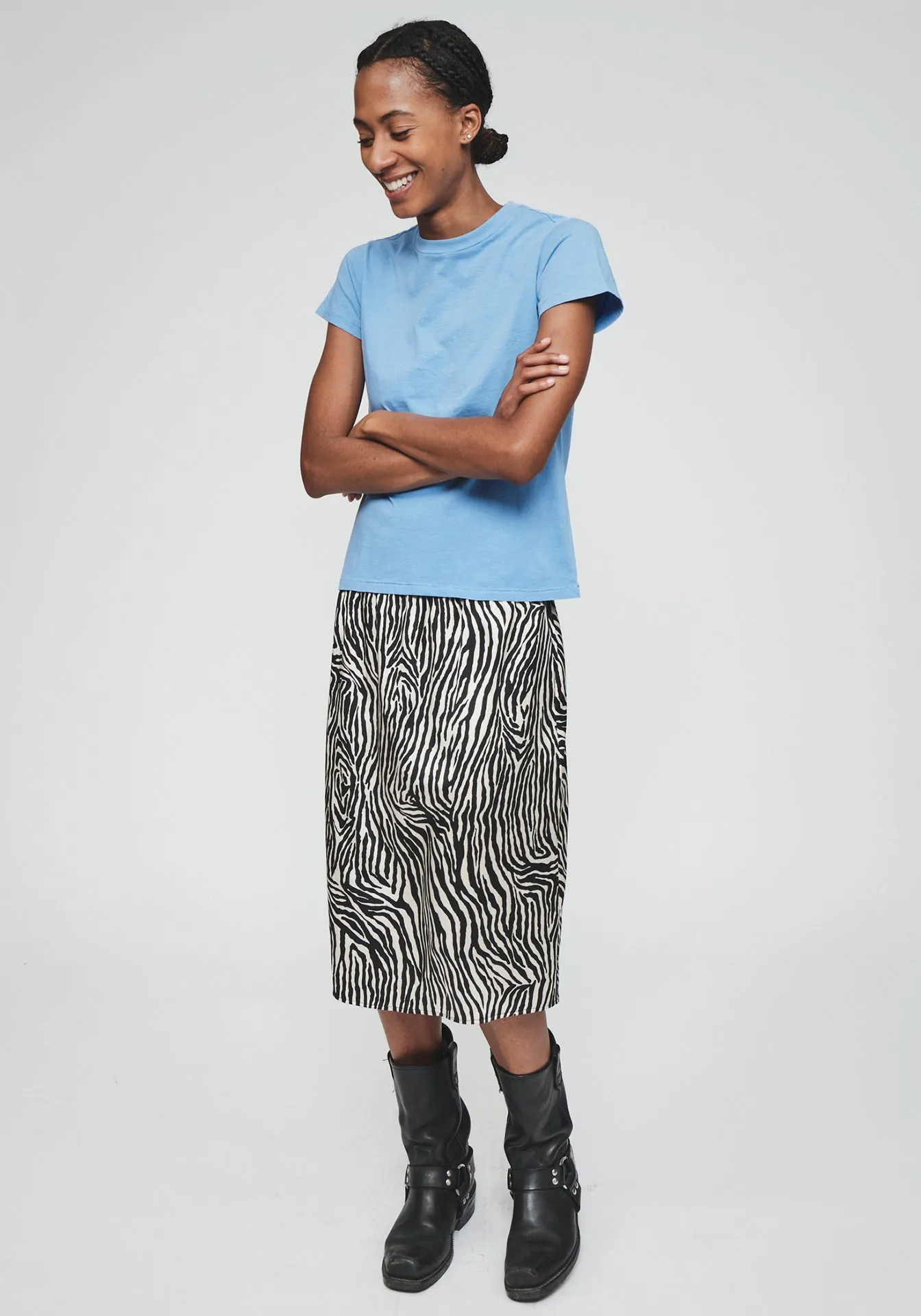 Printed Slip Skirt
