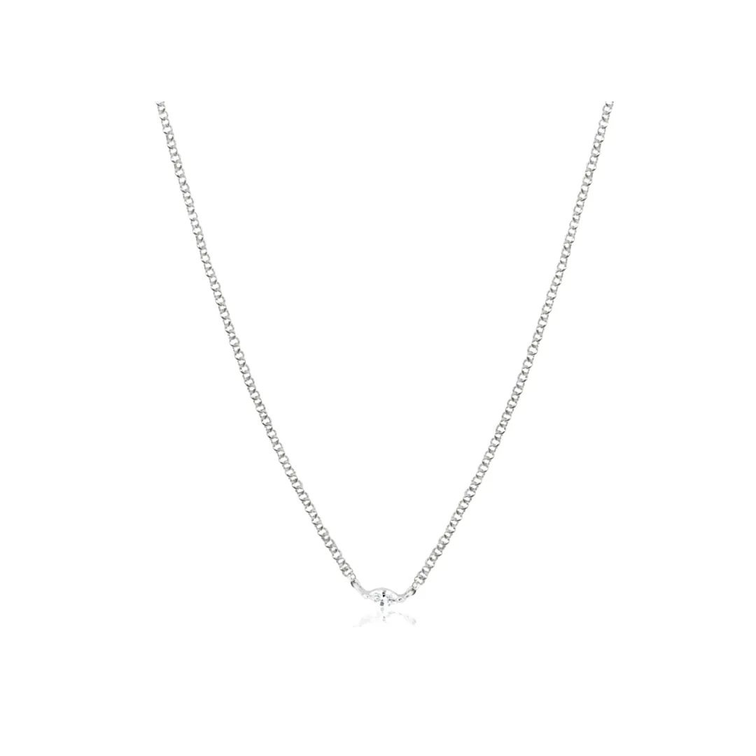 Randall Diamond Solitaire Necklace