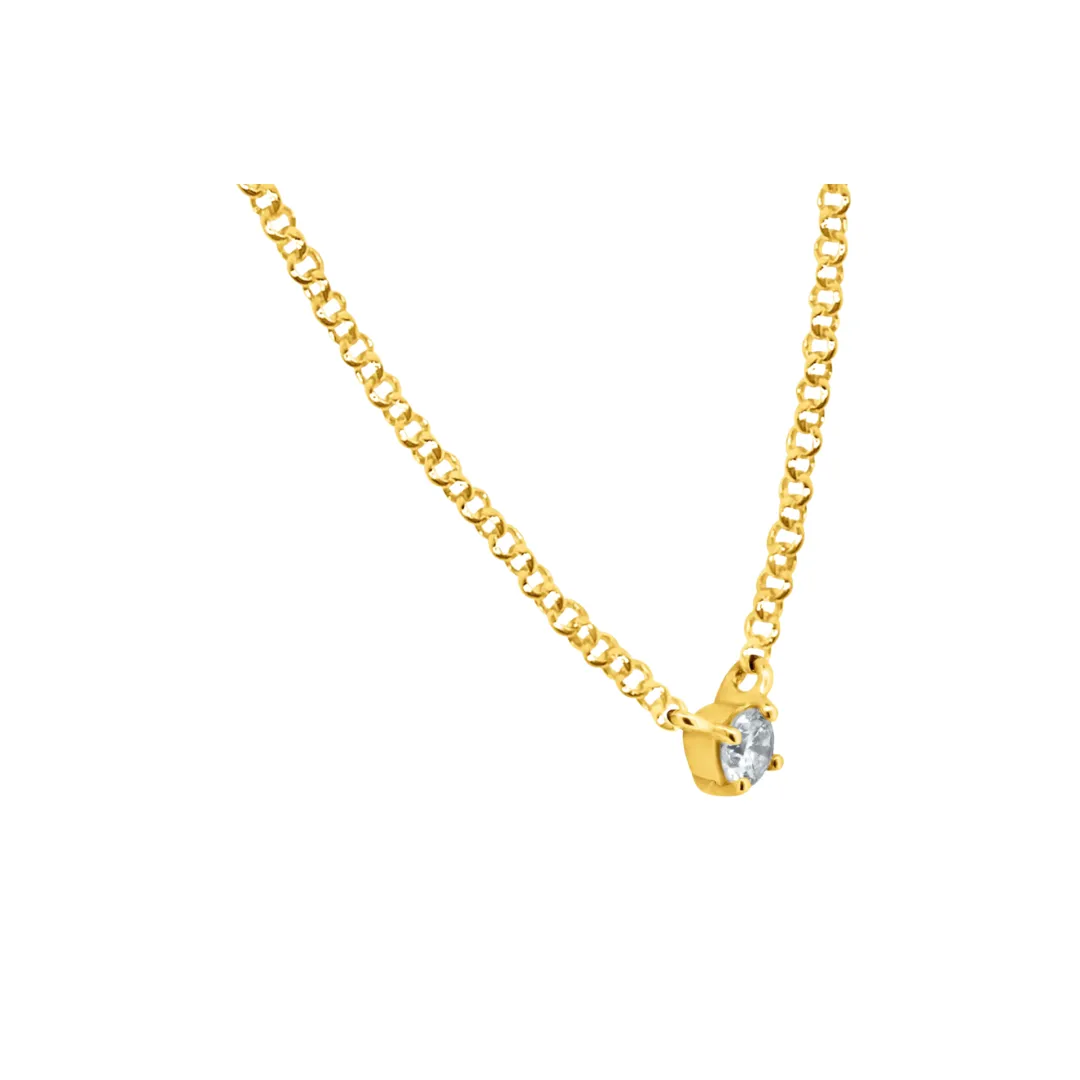 Randall Diamond Solitaire Necklace
