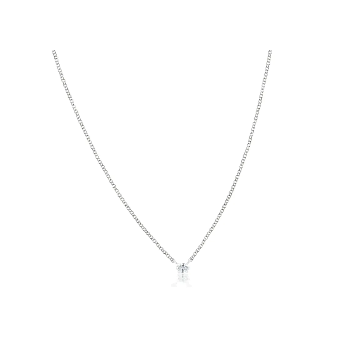 Randall Diamond Solitaire Necklace