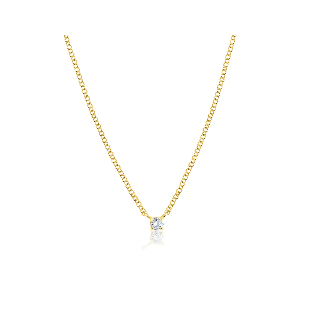 Randall Diamond Solitaire Necklace