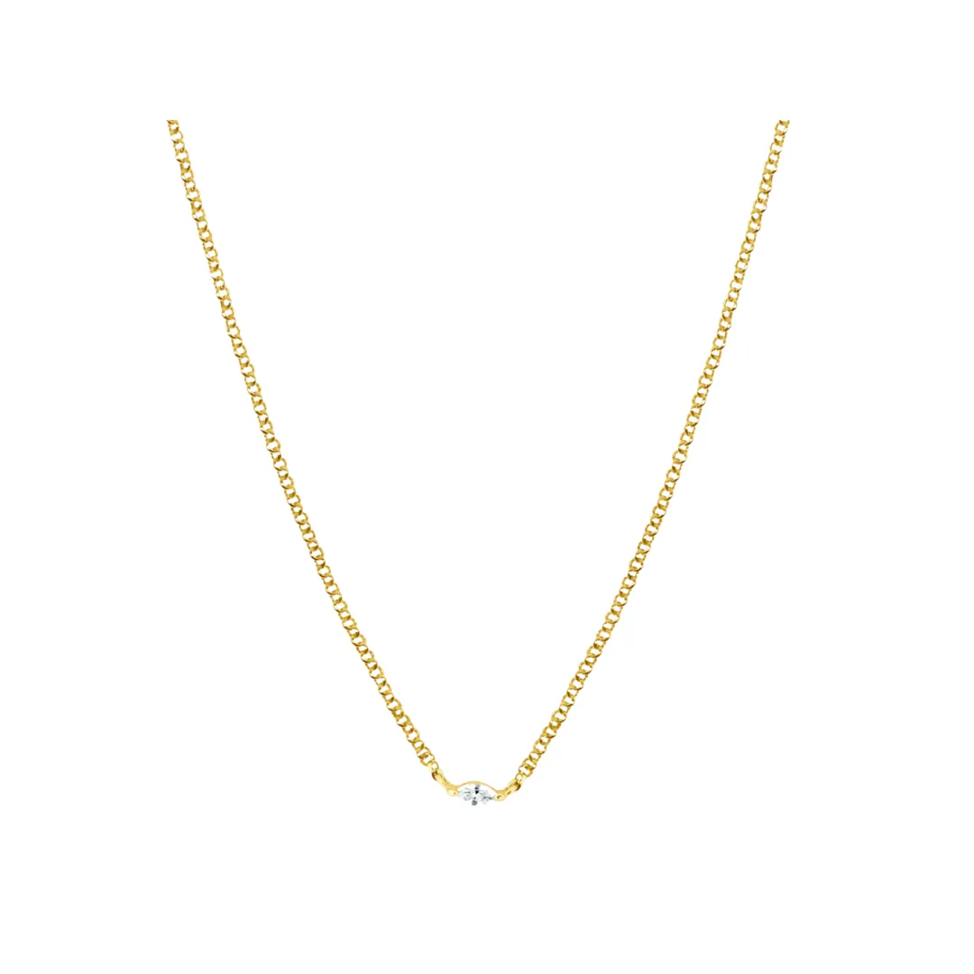 Randall Diamond Solitaire Necklace