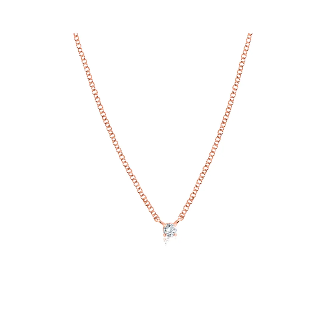 Randall Diamond Solitaire Necklace