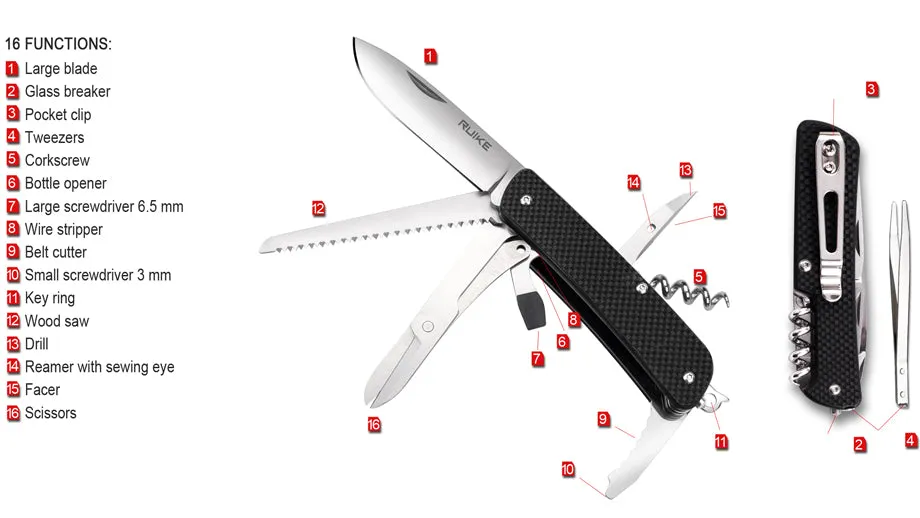 RUIKE® M42 Multi-Functional Knive