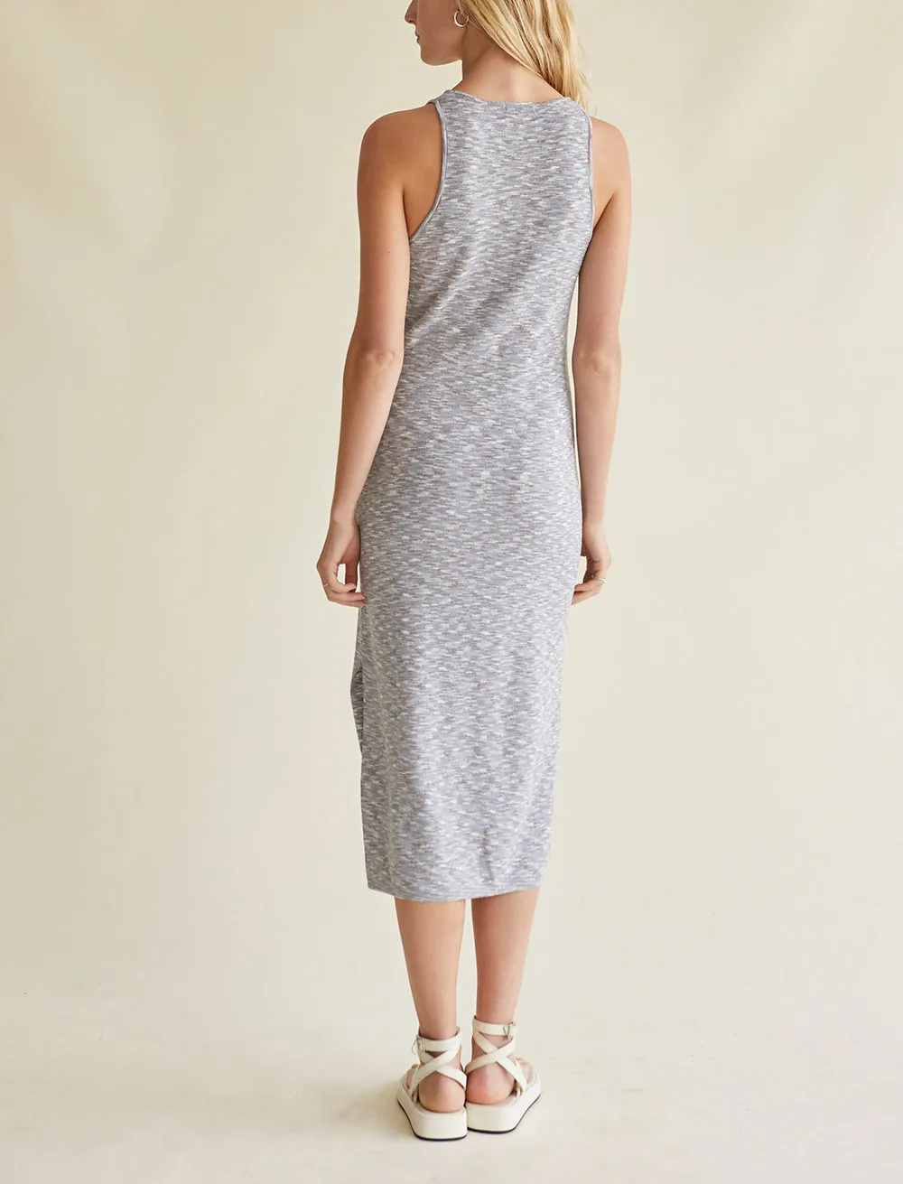 Spacedye Blue Midi Dress