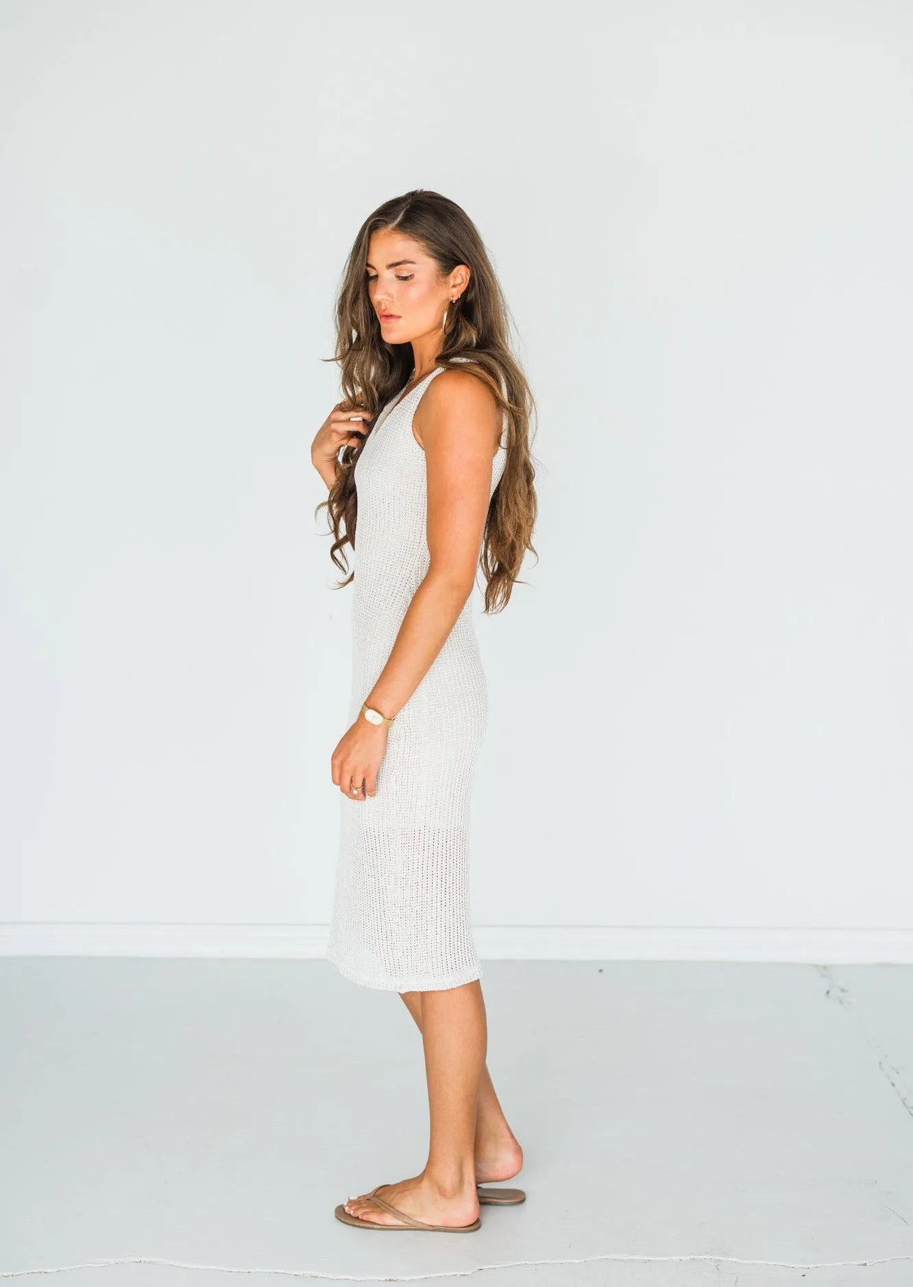 Struttin' Midi Dress - Natural