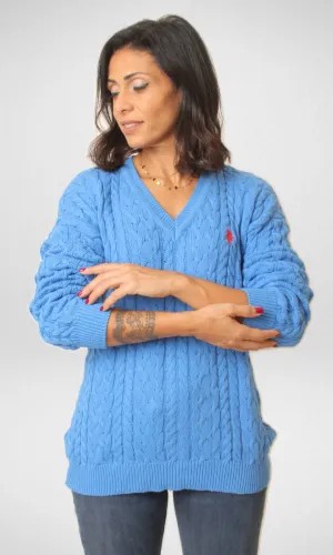 USP Pullover V-Neck - Blue