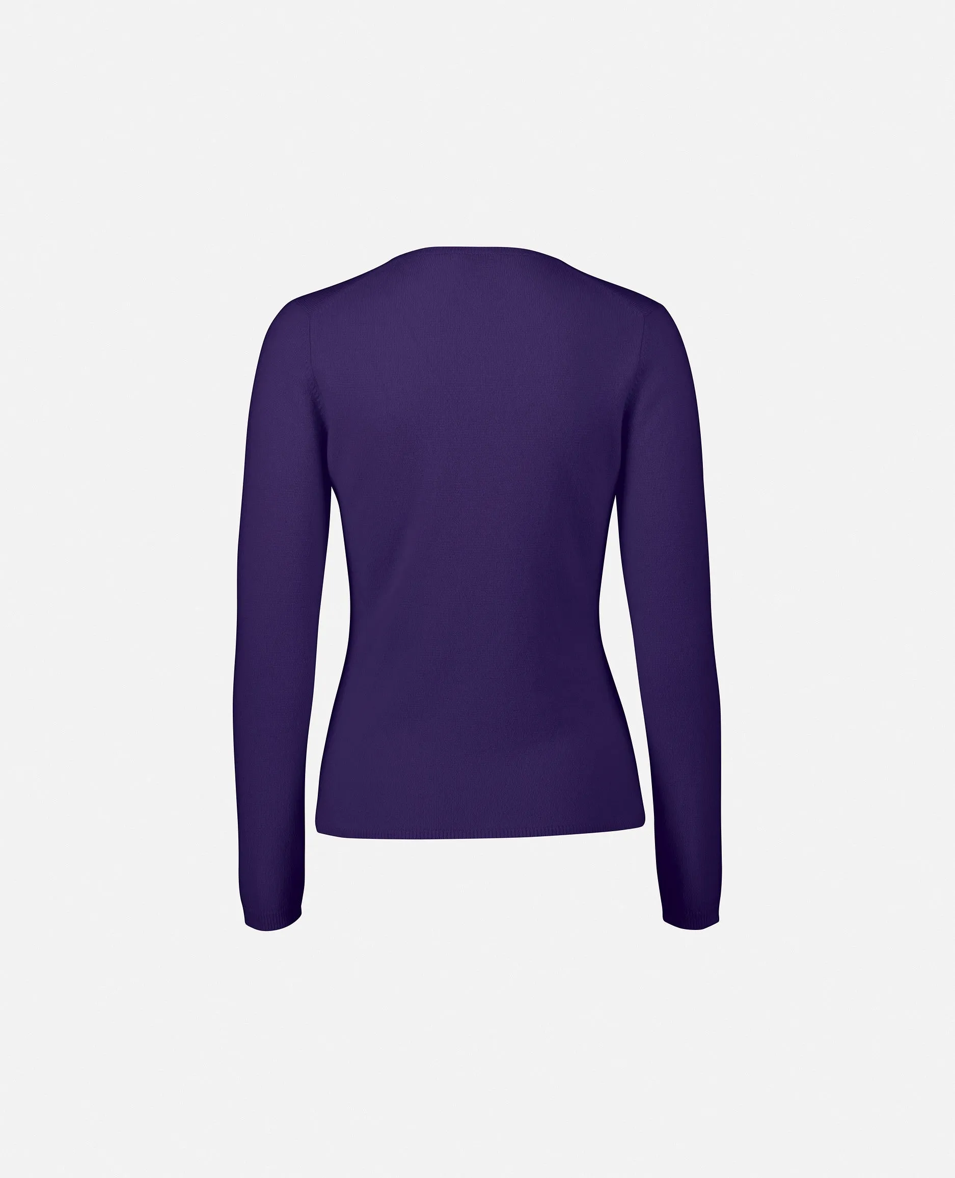 V-Pullover aus Cashmere in Lila