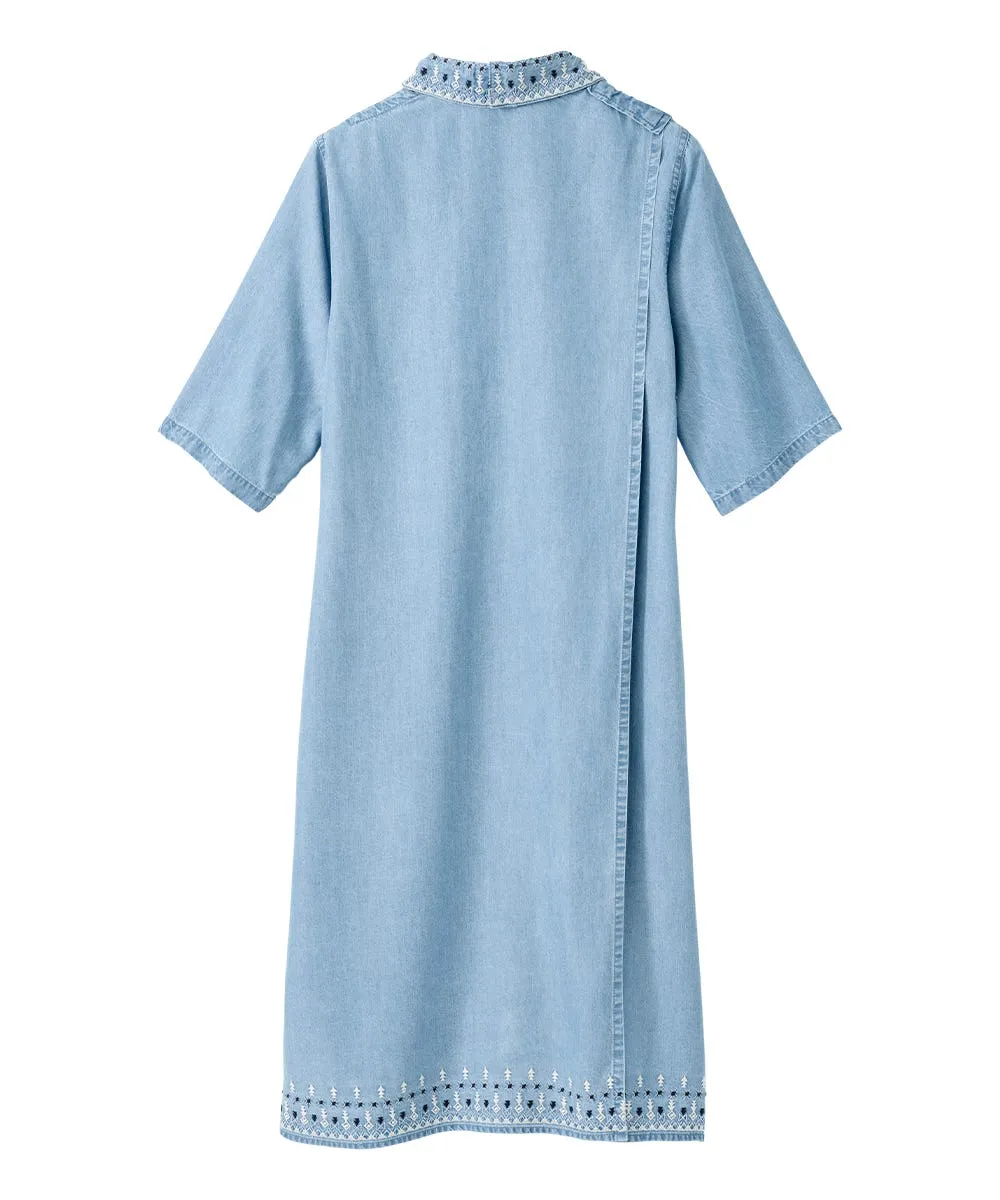 Women's Adaptive Open Back Collared Dress
