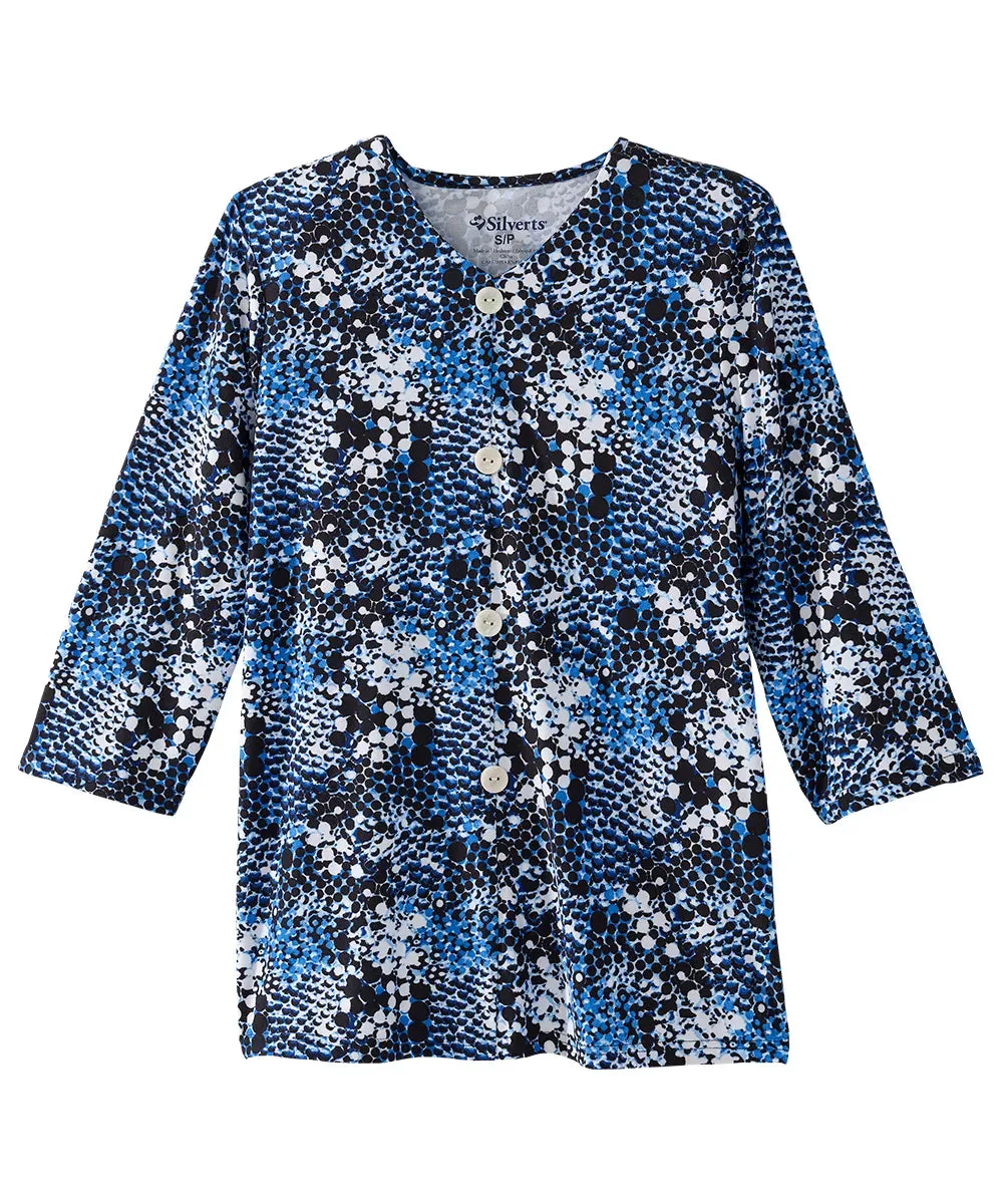 Women’s Open-Back Adaptive Faux Button Top