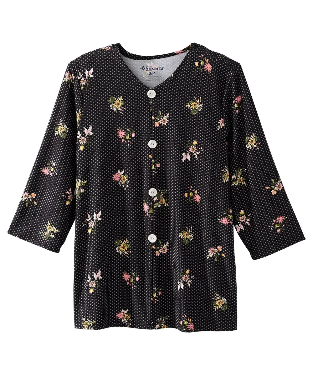 Women’s Open-Back Adaptive Faux Button Top