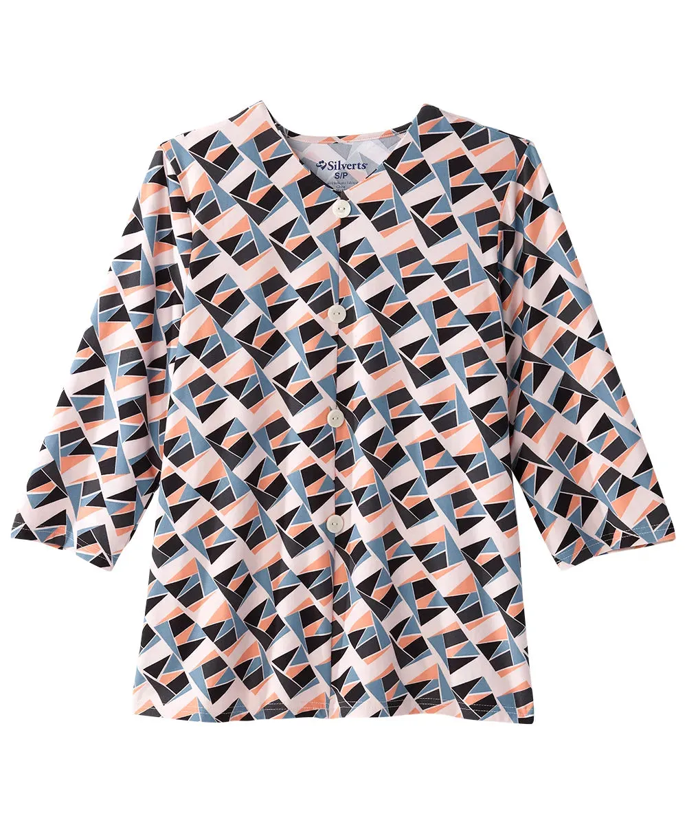 Women’s Open-Back Adaptive Faux Button Top