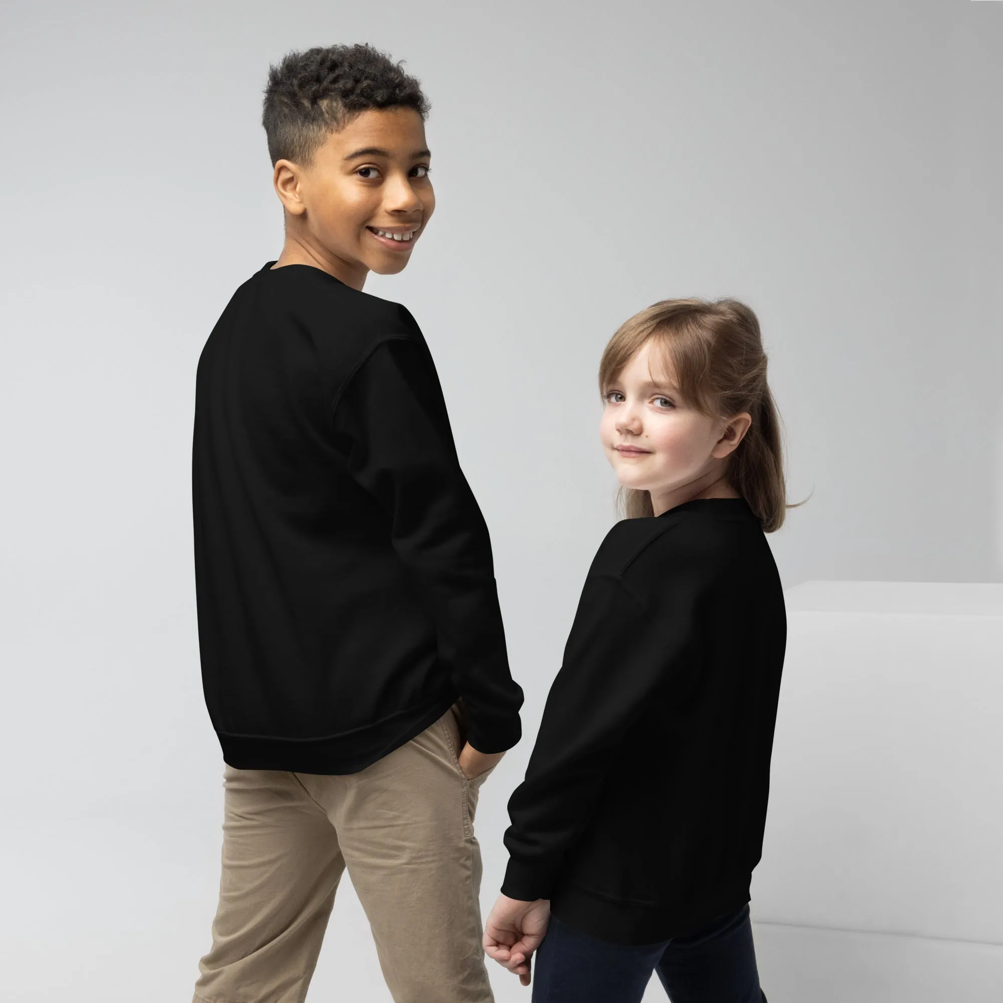 Youth Crewneck Sweatshirt Train Hard Win Easy