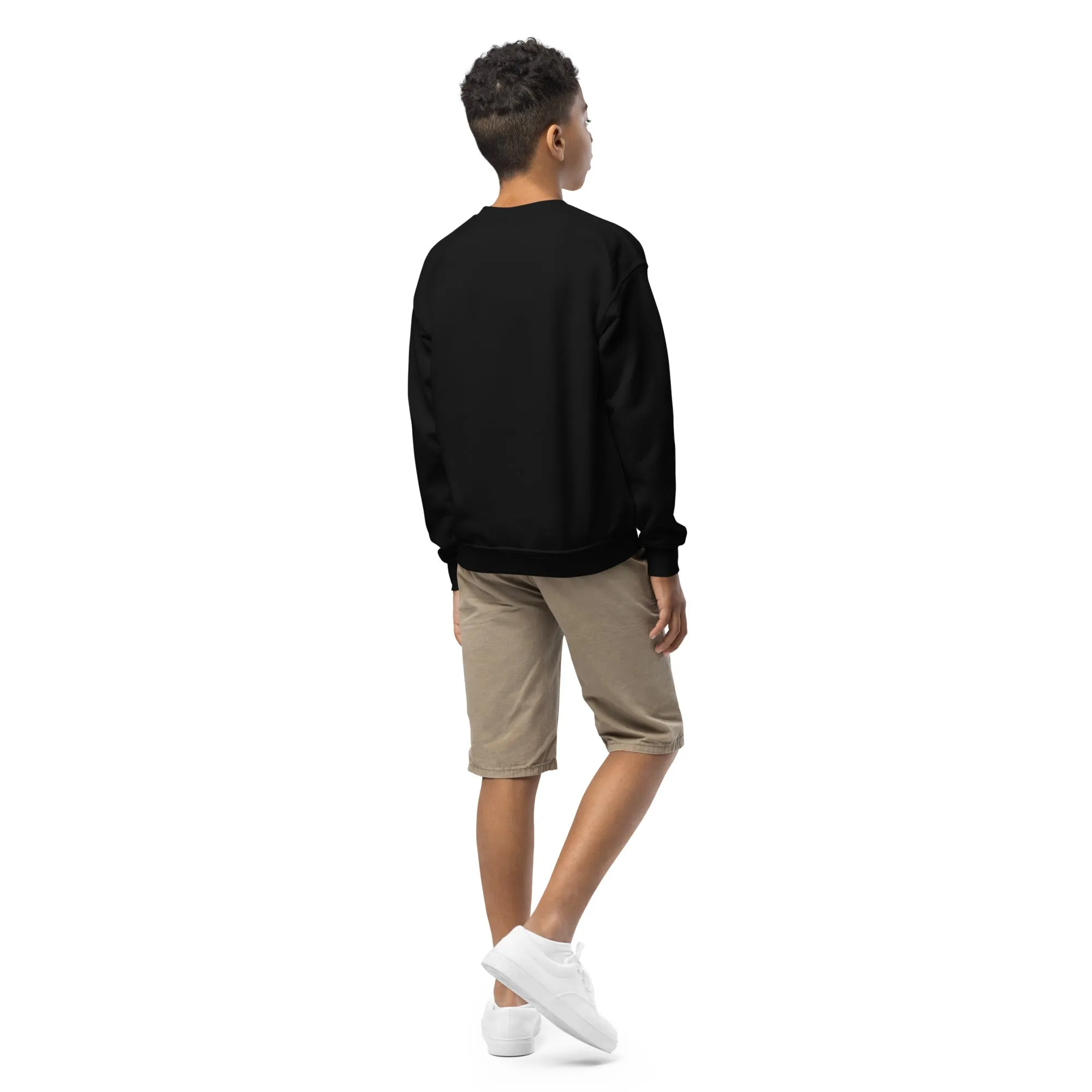 Youth Crewneck Sweatshirt Train Hard Win Easy