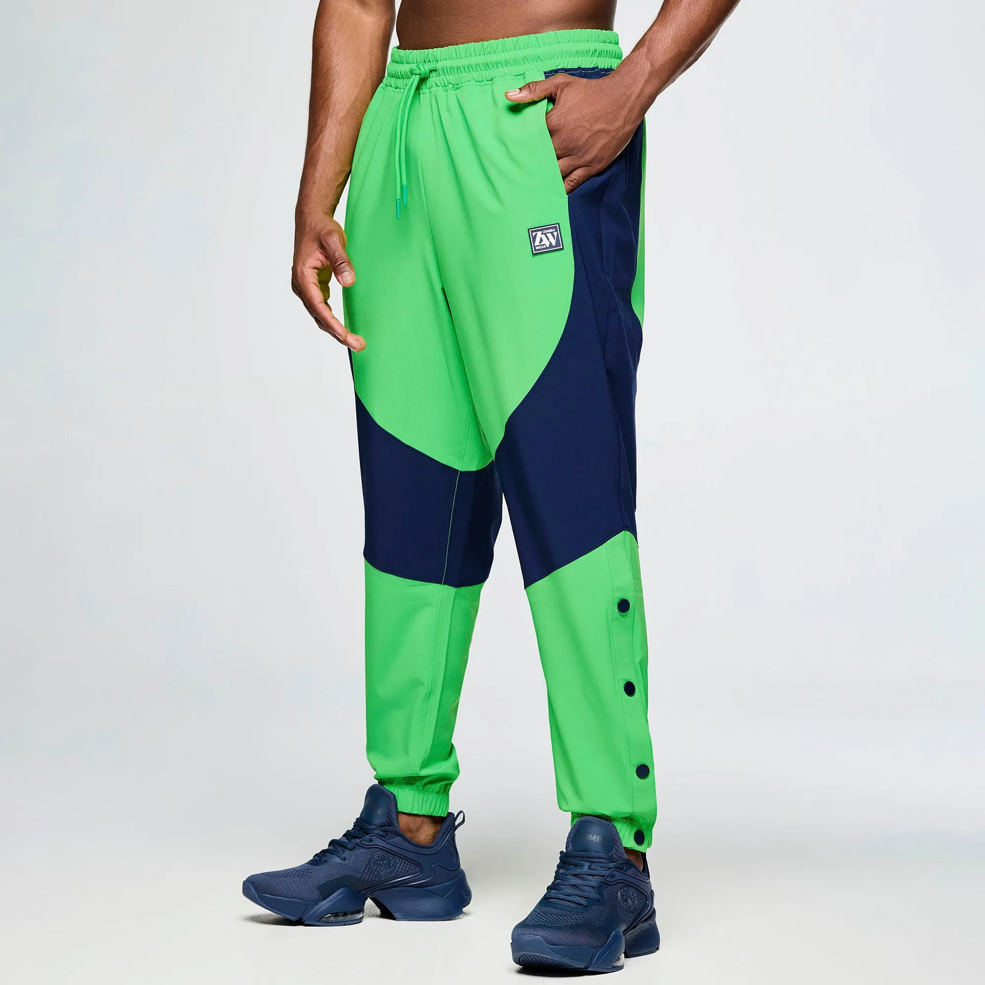 Zumba Out Loud Woven Track Pants With Side Snaps